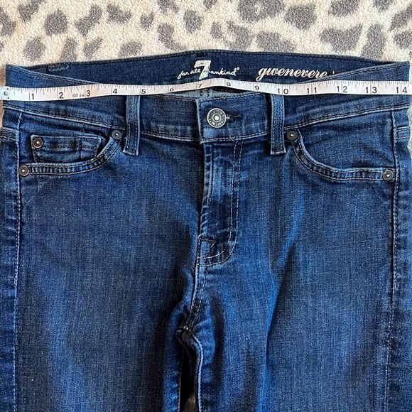7 For All Mankind Gwenevere Ankle Zip Low Rise Skinny Jean-27 - Picture 9 of 12
